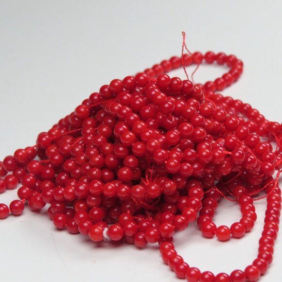 Coral Necklace Lose Strands X 3 Pieces lot sale - Picture 3 of 4